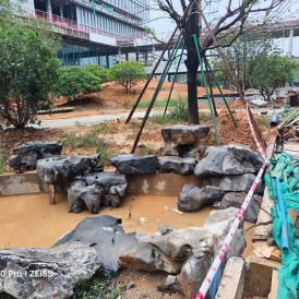 太湖石假山驳岸